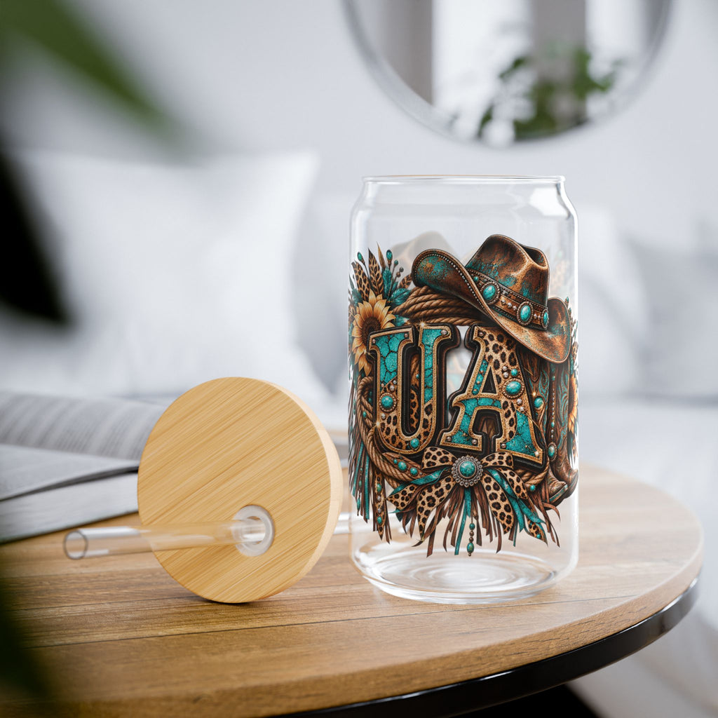 16oz Western Glass