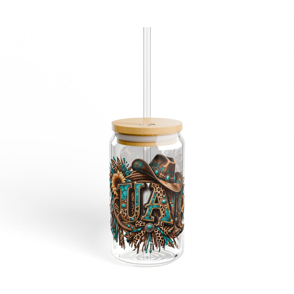 16oz Western Glass