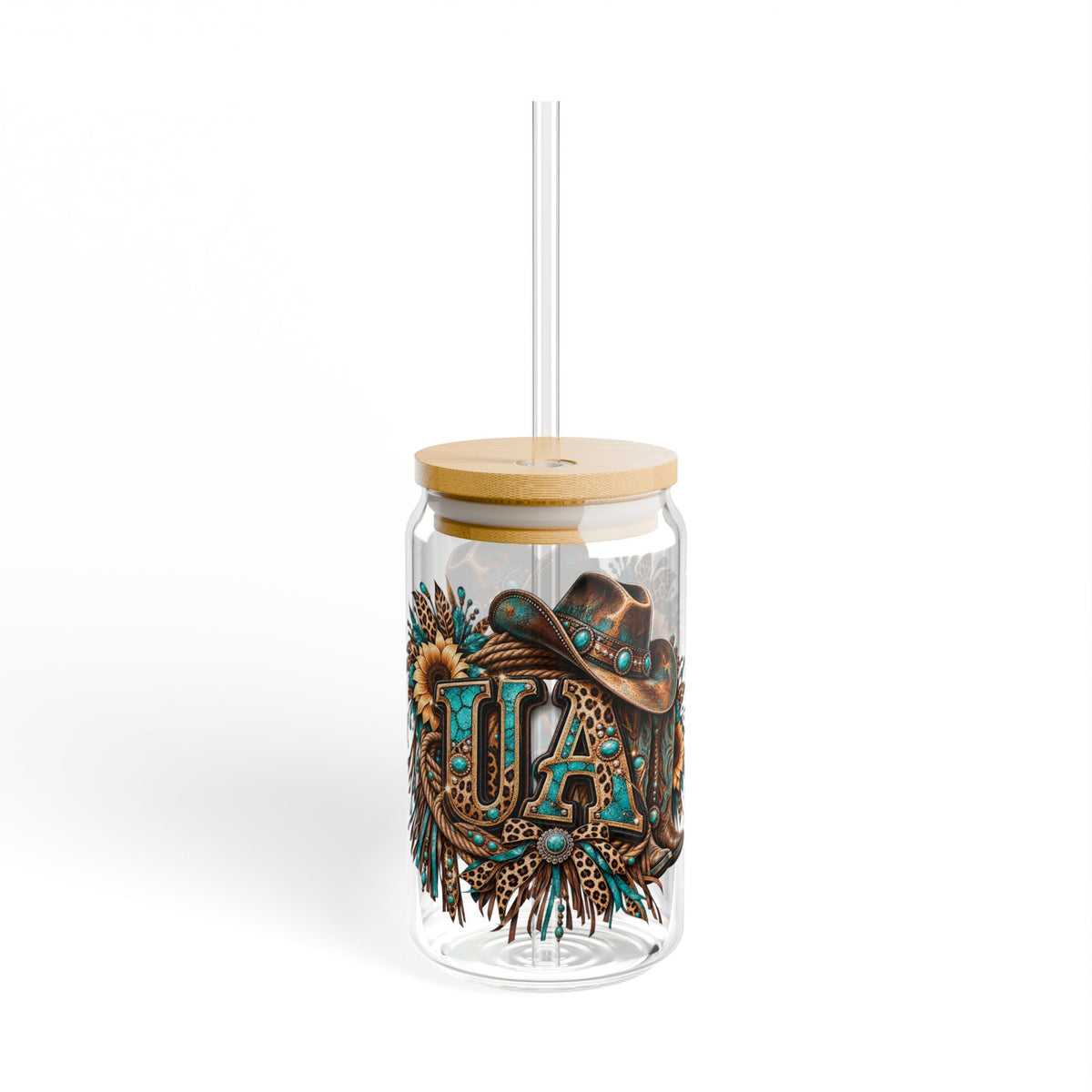 16oz Western Glass